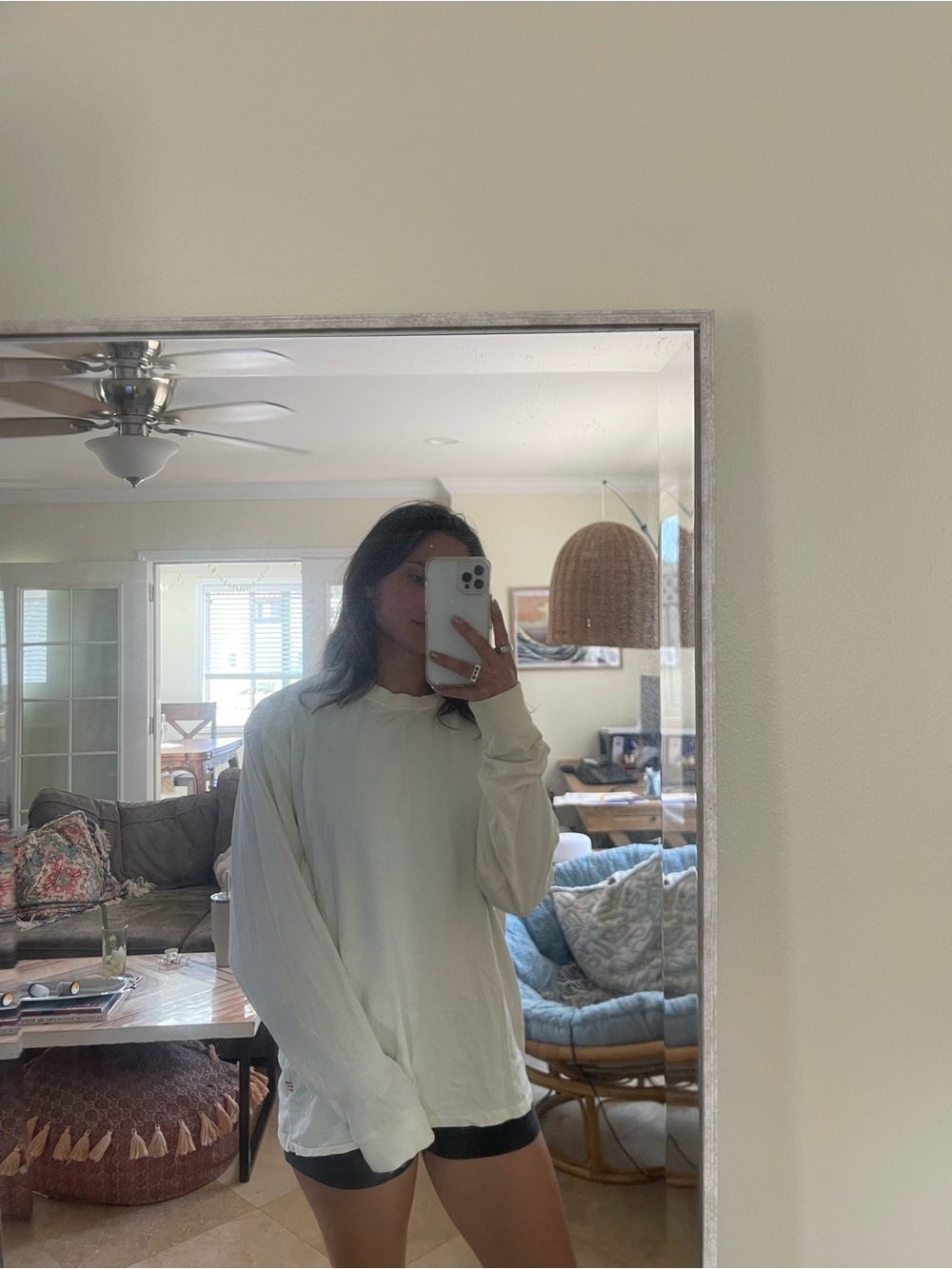 BDG Men's Crewneck Sweater in Off-White
